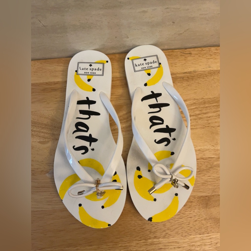 Kate Spade New York Nova Flip Flops Banana Print